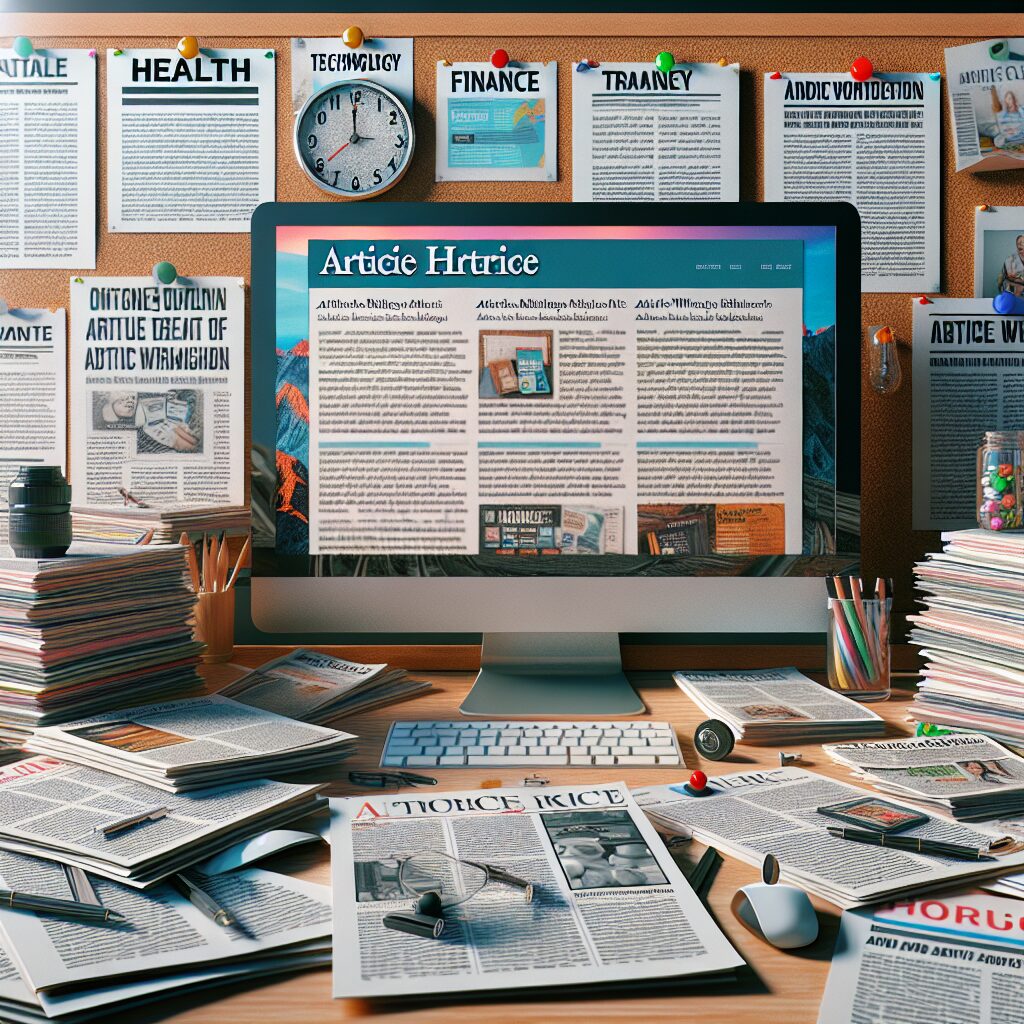 What types of content can I expect from an article writing service?